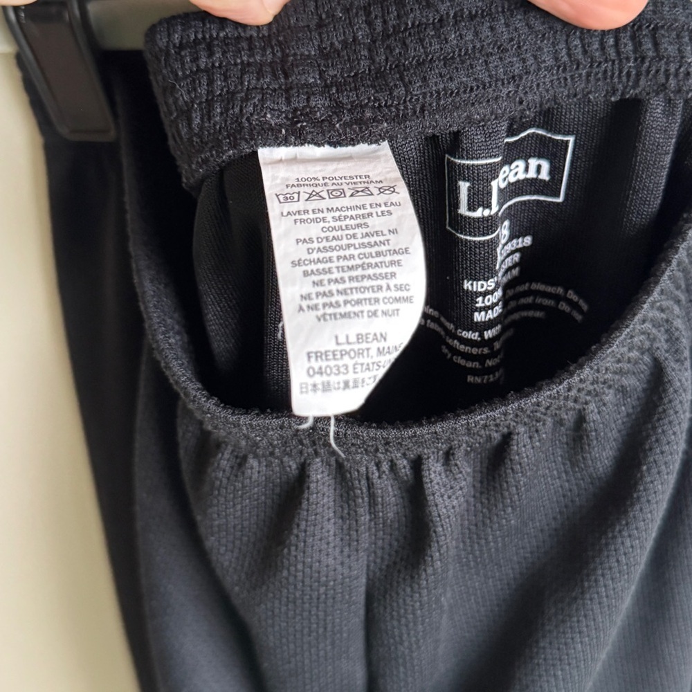 L.L.Bean Kids' Wicked Warm Midweight Thermal Pants in Black, Size XL 18 - Picture 7 of 11